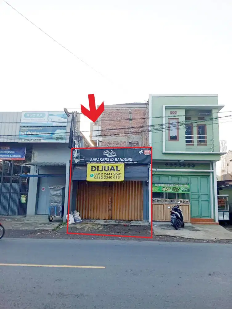 DIJUAL CEPAT TOKO STRATEGIS jalan raya batujajar