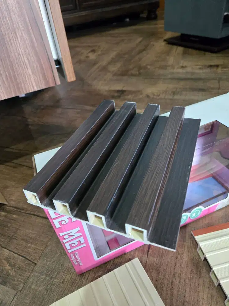 Kisi Kisi Wall Panel PVC Wallpanel WPC Wood Panel Panjang 3m