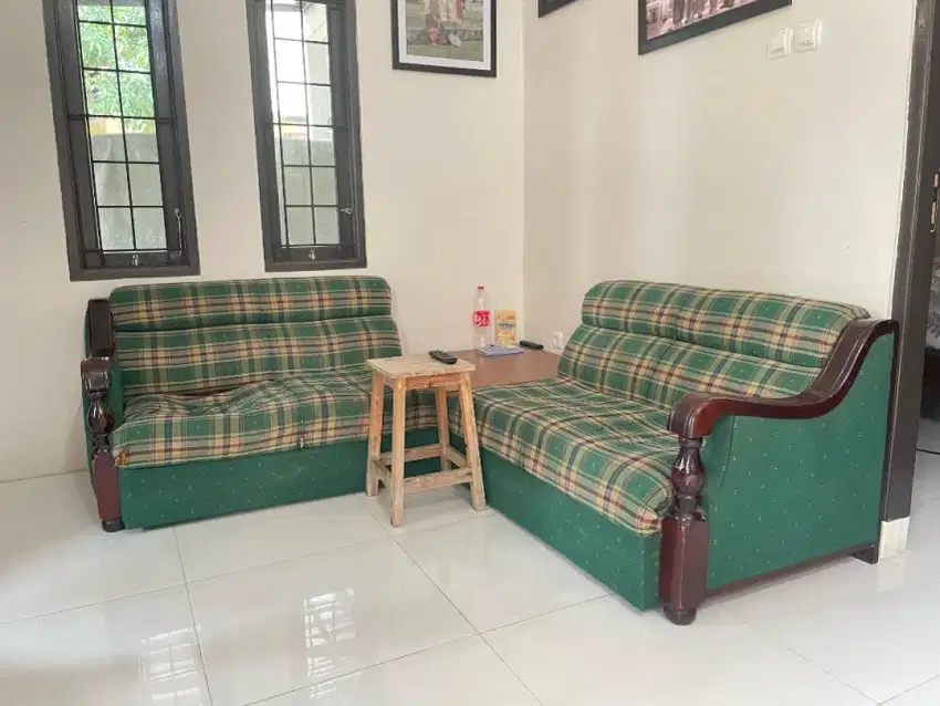 Jual Sofa Lengkung L Bekas