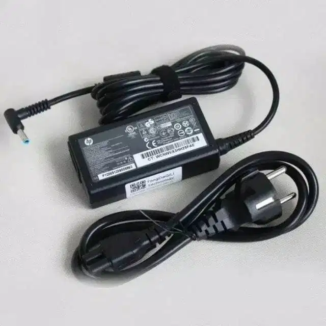 Adaptor Charger Laptop Hp 14s 19.5V - 2.31A Port jarum biru BARAN NEW