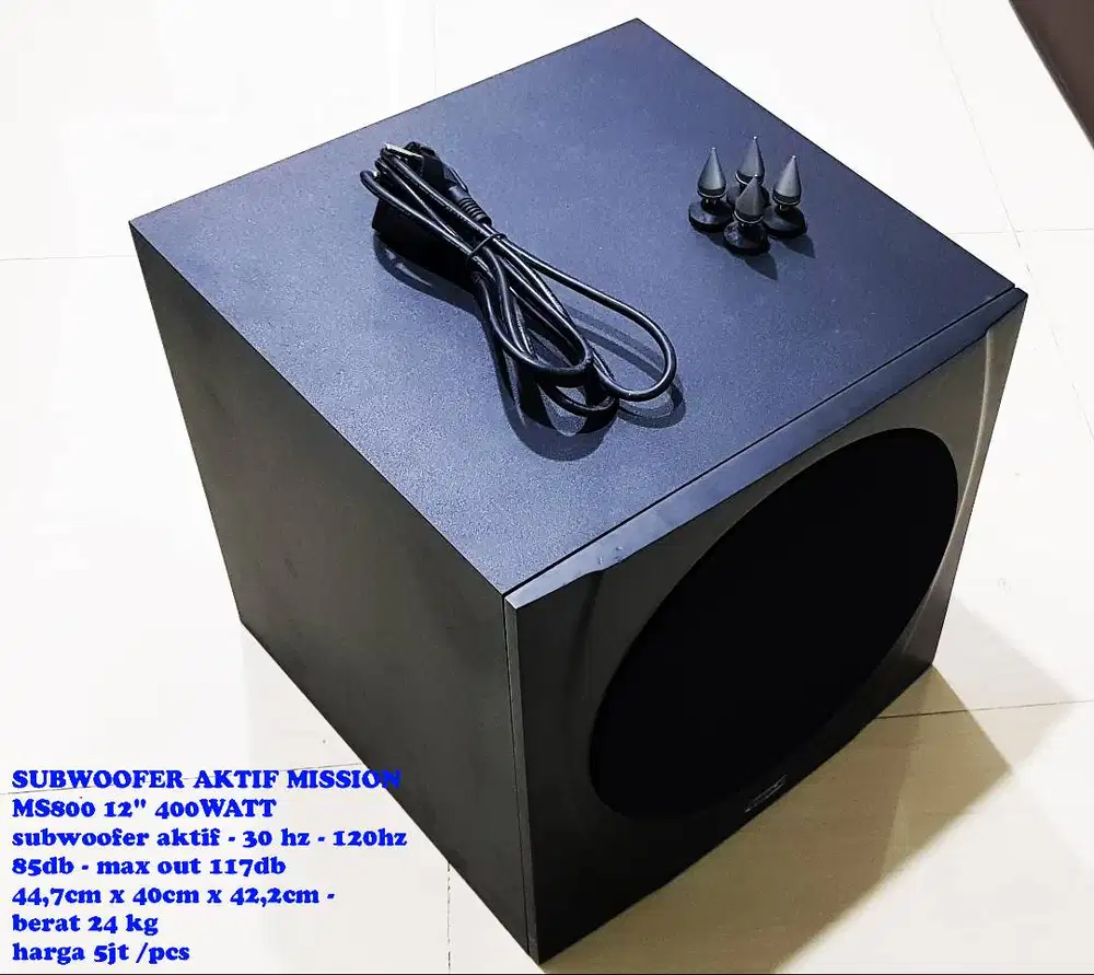 SUBWOOFER MISSION 12 INCHI  SUBWOOFER AKTIF MISSION MS800 12 400WATT