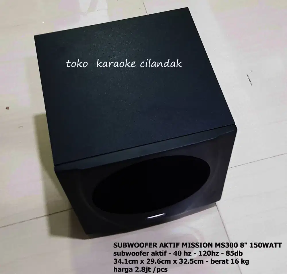 SUBWOOFER MISSION 8 INCHI   SUBWOOFER AKTIF MISSION MS300 8 150WATT s
