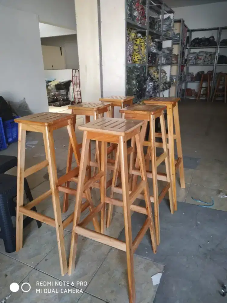 Bangku cafe tinggi 100cm dan 75cm