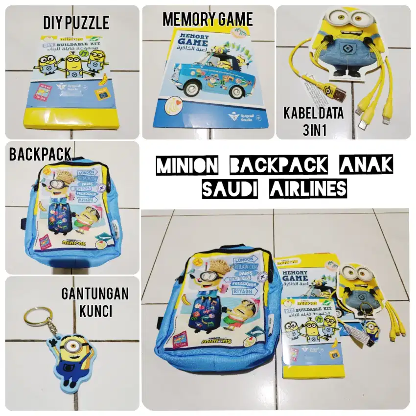 Tas Ransel Minion Ori Universal Studio Harga Termasuk Isinya