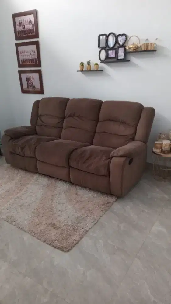 Sofa Recliner Cokelat
