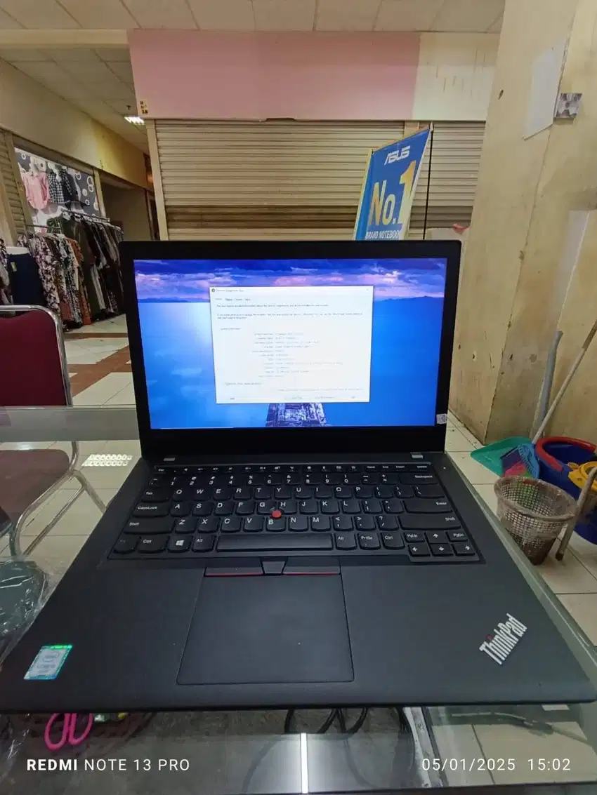 Laptop Second Lenovo Thinkpad T470 Intel Core i5 Gen 6 Ram 8 SSD 256 M