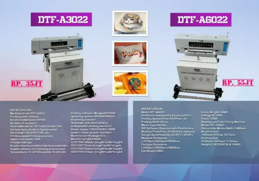 Mesin printing DTF