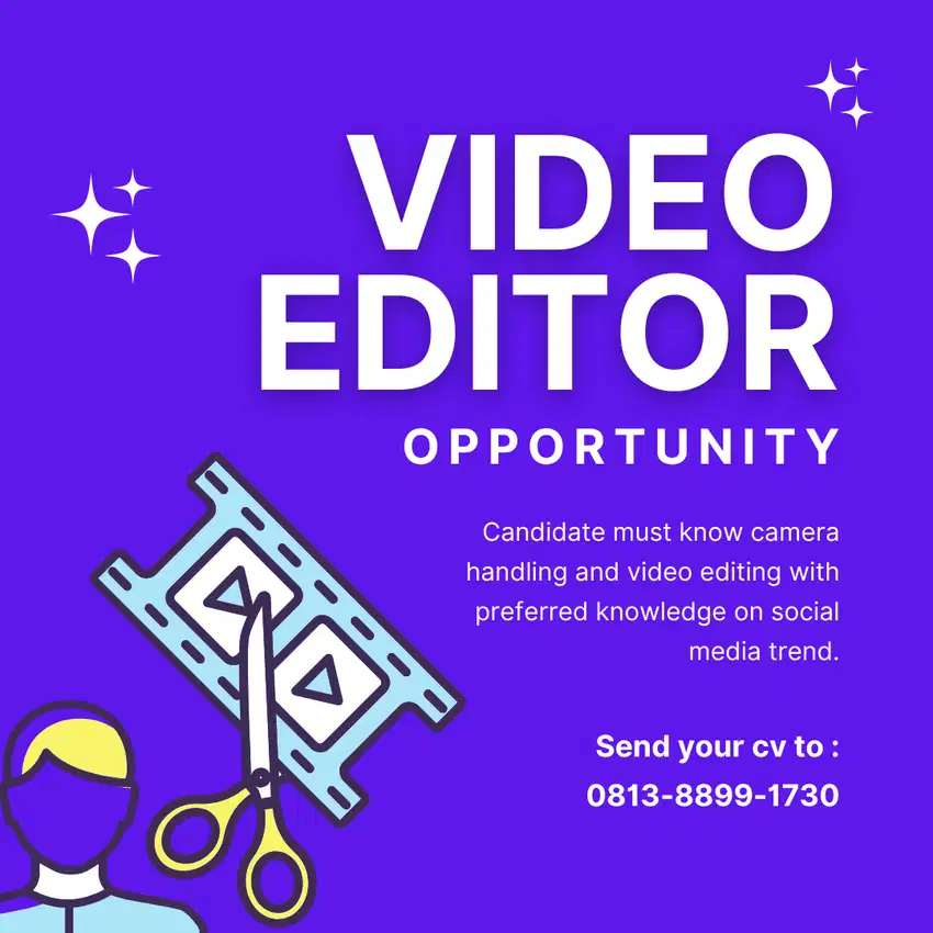 Lowker videografer dan video editor