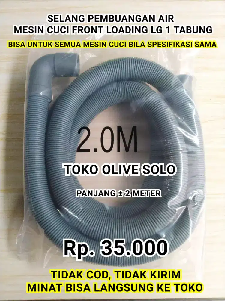 Selang Pembuangan Air Mesin Cuci Front Loading