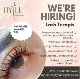 Lash Extension Therapist / Lash Terapis / Terapis Bulu Mata