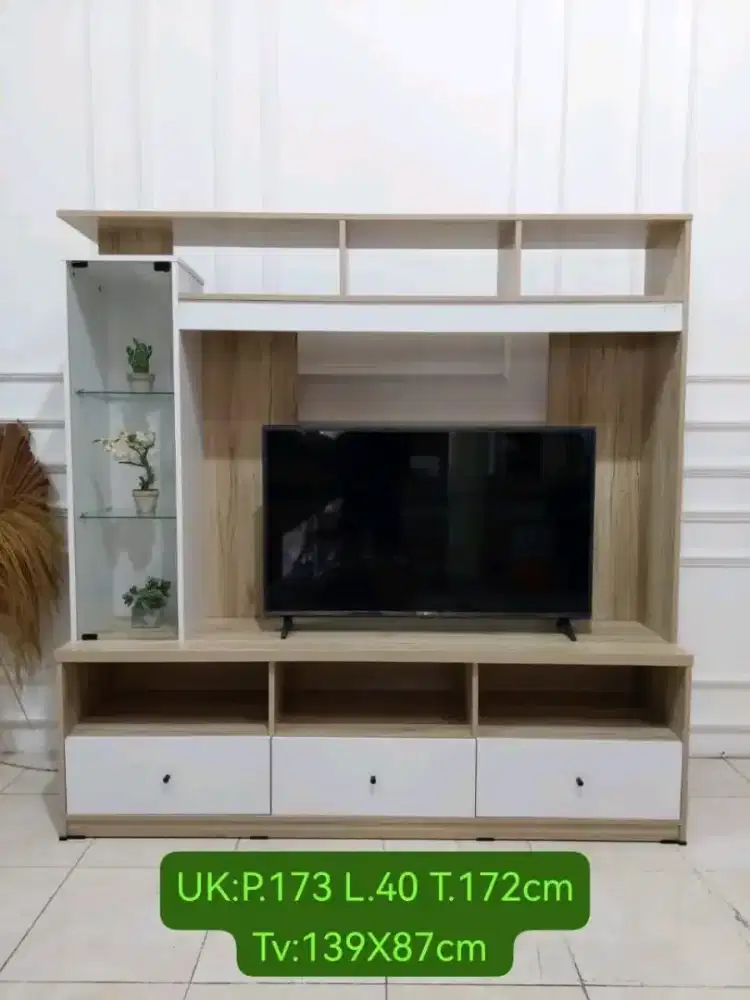 Lemari tivi+tempat hias