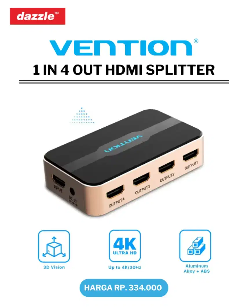 VENTION HDMI SPLITTER 1 IN 4 OUT