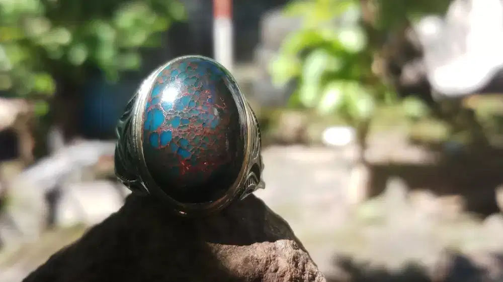 Batu Pirus Persia Urat Jala