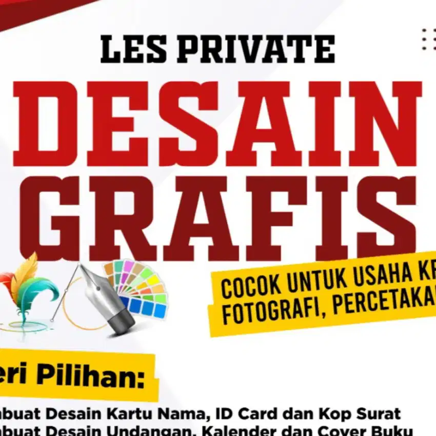 Kursus Privat Desain Grafis (Dasar Sampai Mahir)