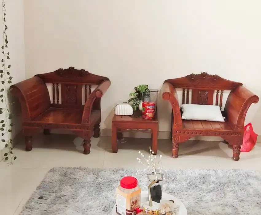 Sofa Kursi Kayu Jati 1 set