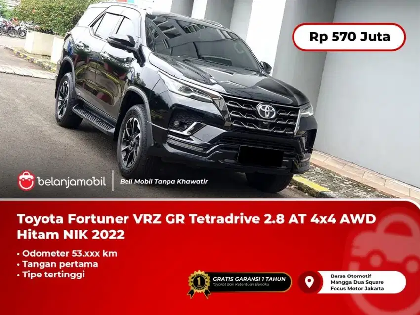 [ FULLSPEC ] Toyota Fortuner GR Tetradrive 2.8 AT 4x4 Hitam 2022/2023