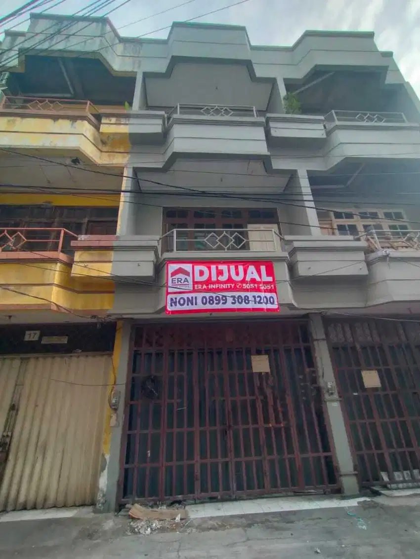 JUAL RUKO GANDENG DI JALAN BIAK DALAM - CIDENG LOKASI PUSAT KOTA