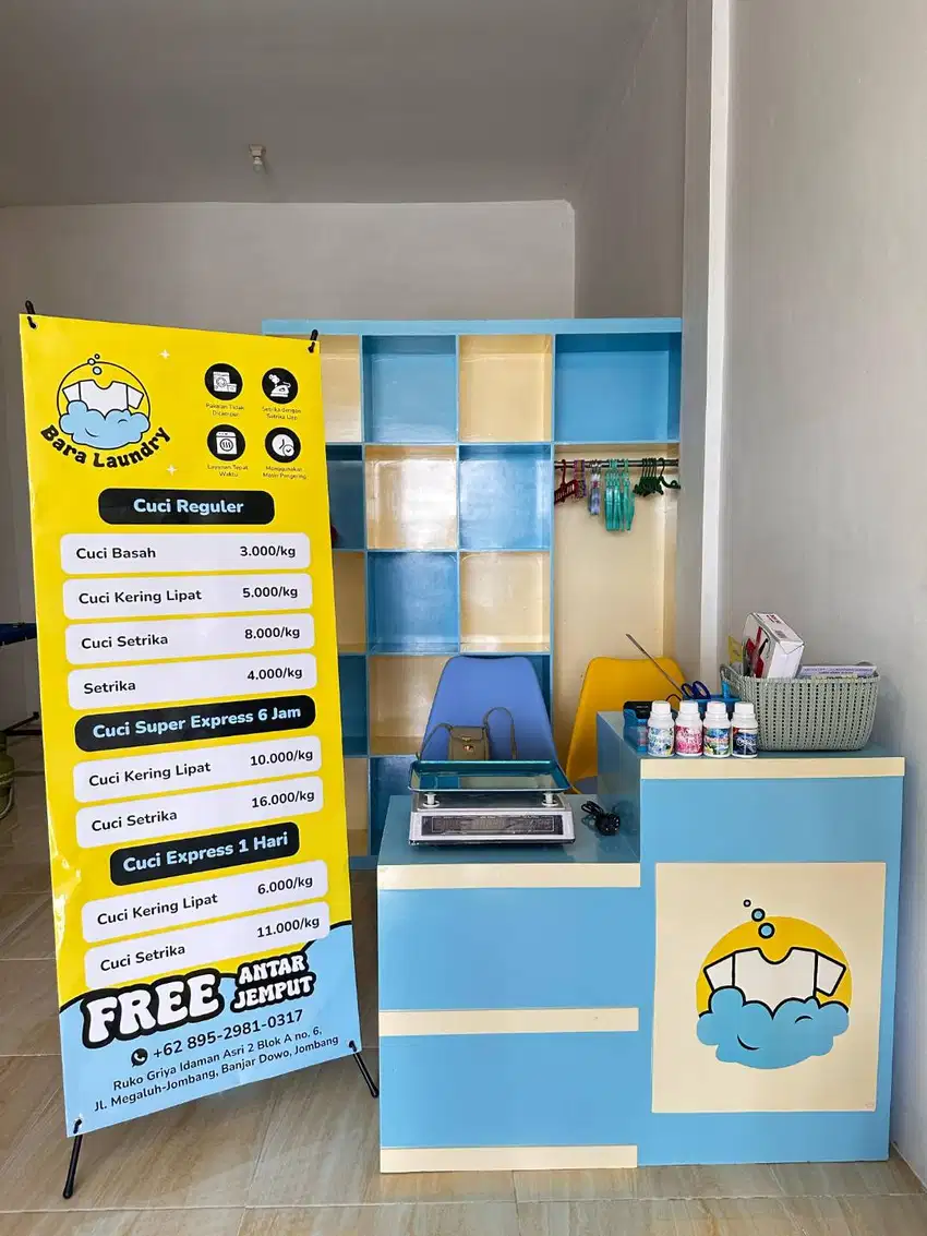 PAKET USAHA LAUNDRY KOIN 4 STACK