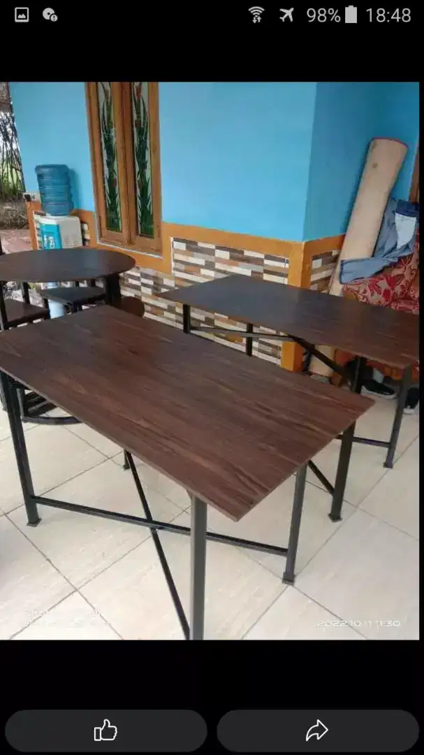 Meja lipat meja usaha meja bongkar pasang