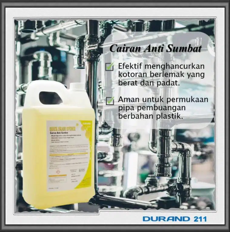 Cairan Pembersih Saluran Tersumbat Duran 211 5000ML