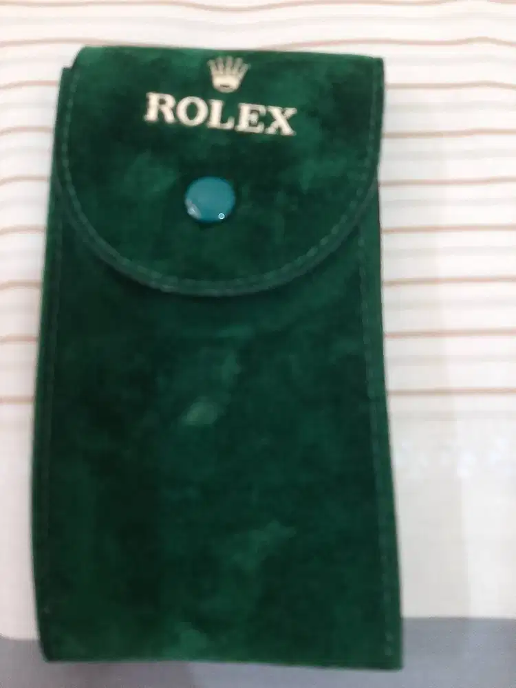ROLEX GREEN POUCH / TRAVEL POUCH