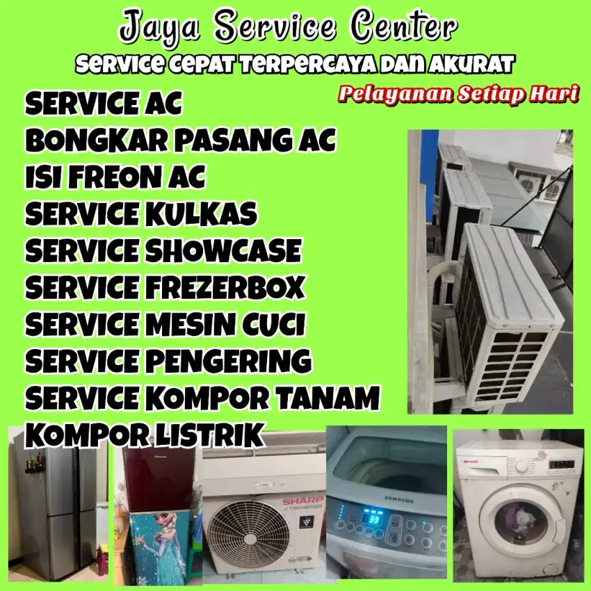 Service Mesin Cuci AC Bongkar Pasang AC Servis Kulkas Frezer Wonoayu