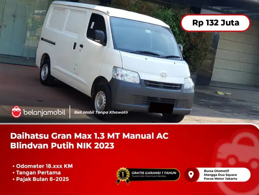 [LOW KM] Daihatsu Gran Max GranMax 1.3 MT AC Blindvan Putih 2023 2024