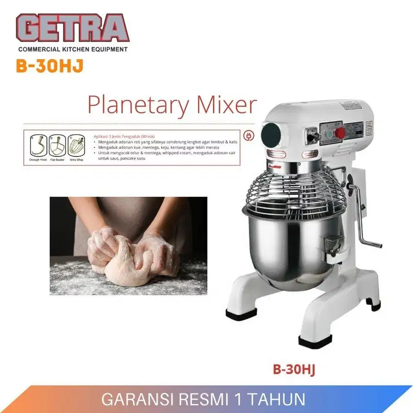 GETRA B-30HJ / B 30 HJ / B30 Planetary Mixer Pengaduk Adonan Roti 26 L