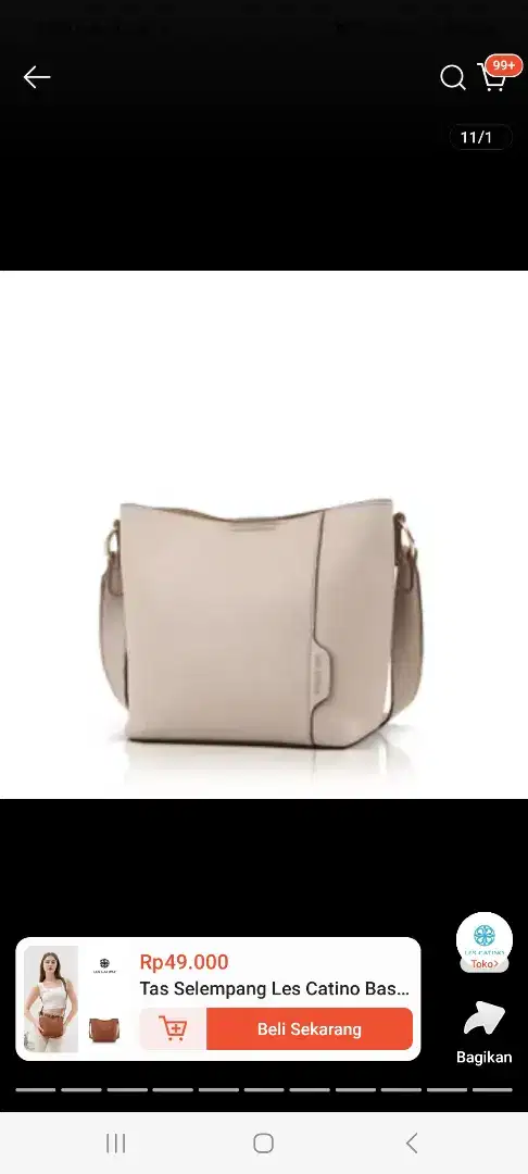 Tas sling bag les catino
