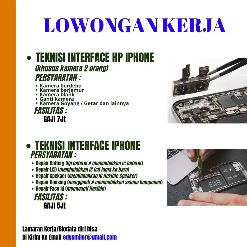 Teknisi Interface HP IPHONE