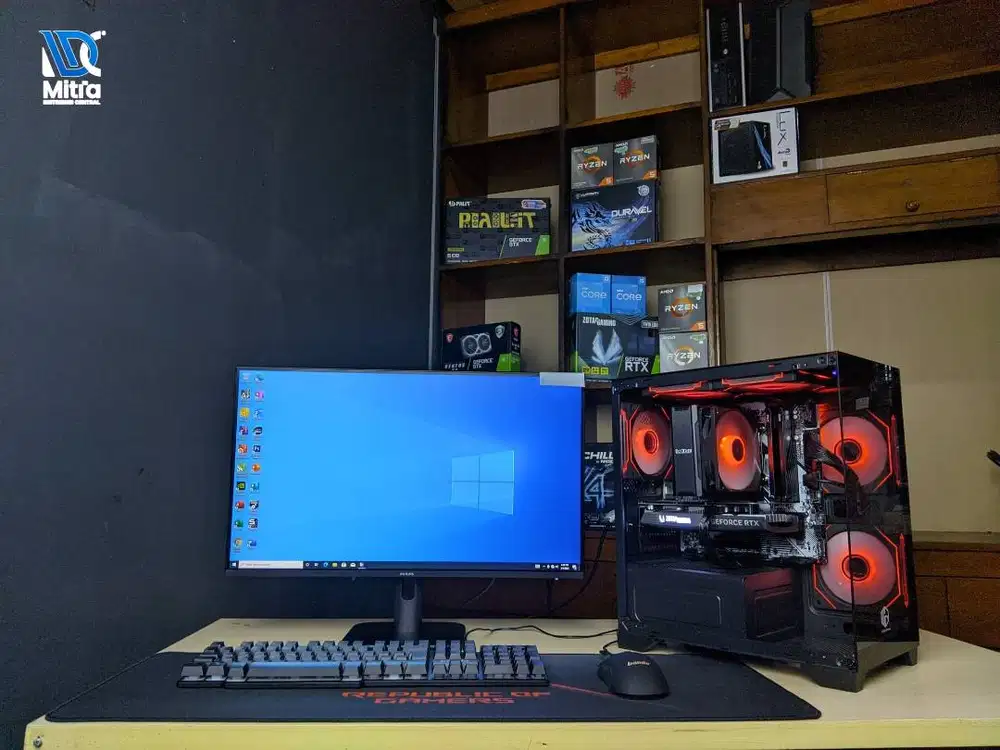 PC Rakitan Gaming Intel Core I7 12700F RAM32GB VGA RTX 4060