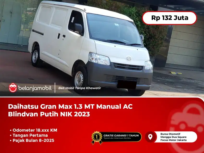 [LOW KM] Daihatsu Gran Max GranMax 1.3 Manual AC Blindvan Putih 2023
