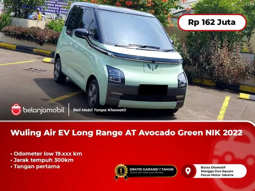 [ LOW KM ] Wuling Air EV Long Range AT Avocado Green 2022/2023