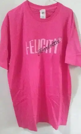 T SHIRT PINK UNISEX XL (NEW)