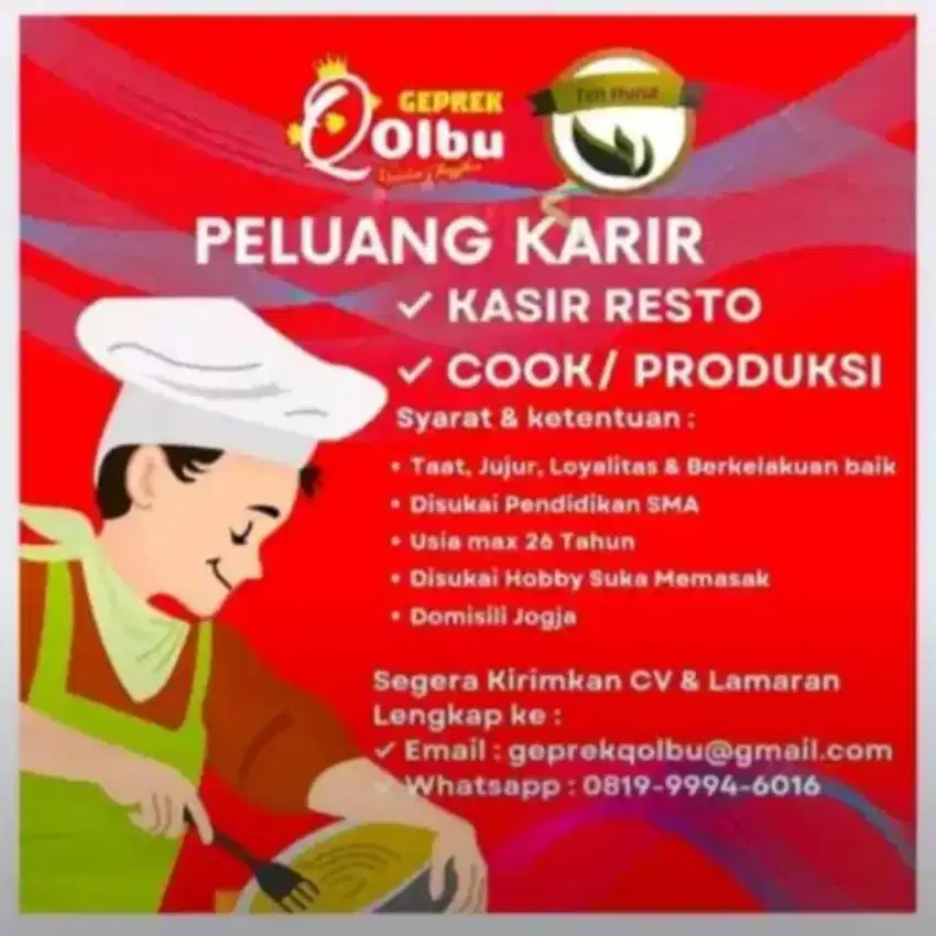 Kasir dan cook qolbu