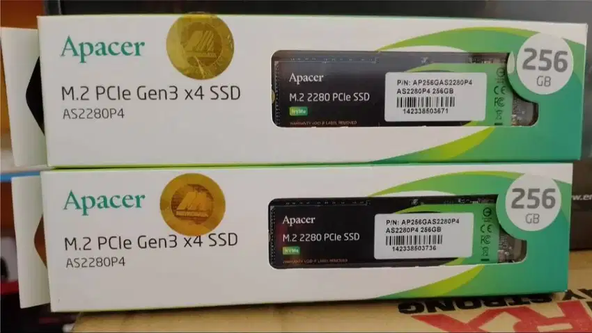 SSD NVME 256GB Apacer speed up to 3,000MB/s Baru Garansi Resmi 3 Tahun