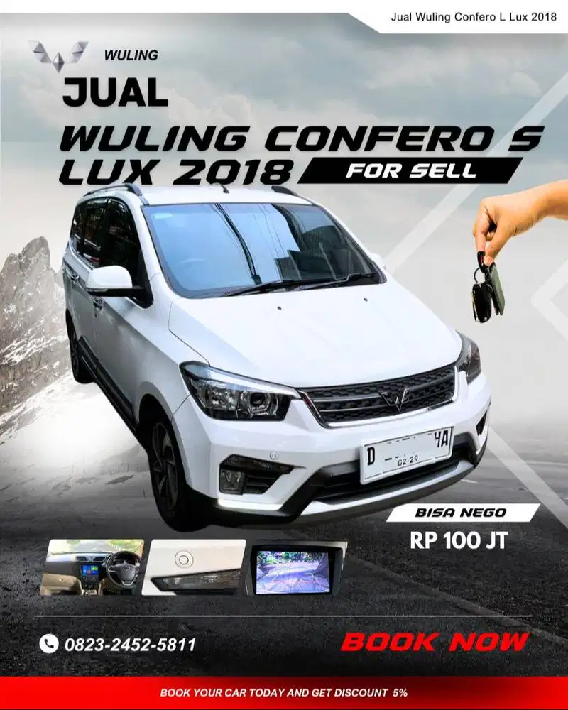 Wuling confero s 1.5L lux putih 2018