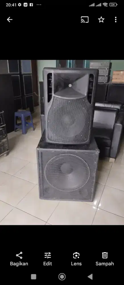 Speaker 18 inch 1 box & spiker 15 inch 1 box
