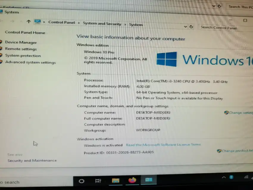 Komputer set monitor