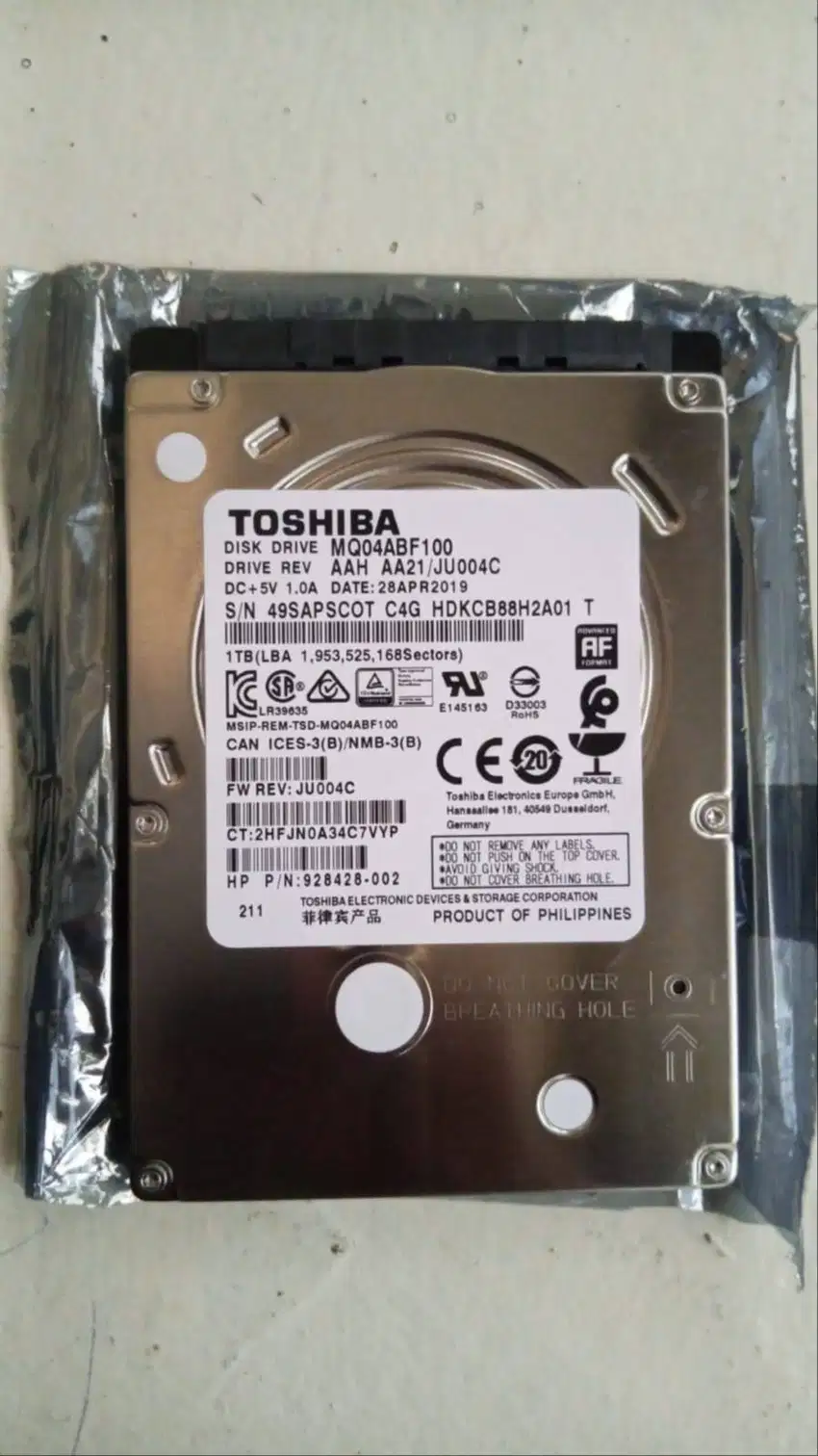 Hardisk 1 TB Slim Toshiba