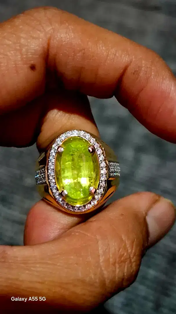 Batu Cincin Natural Peridot