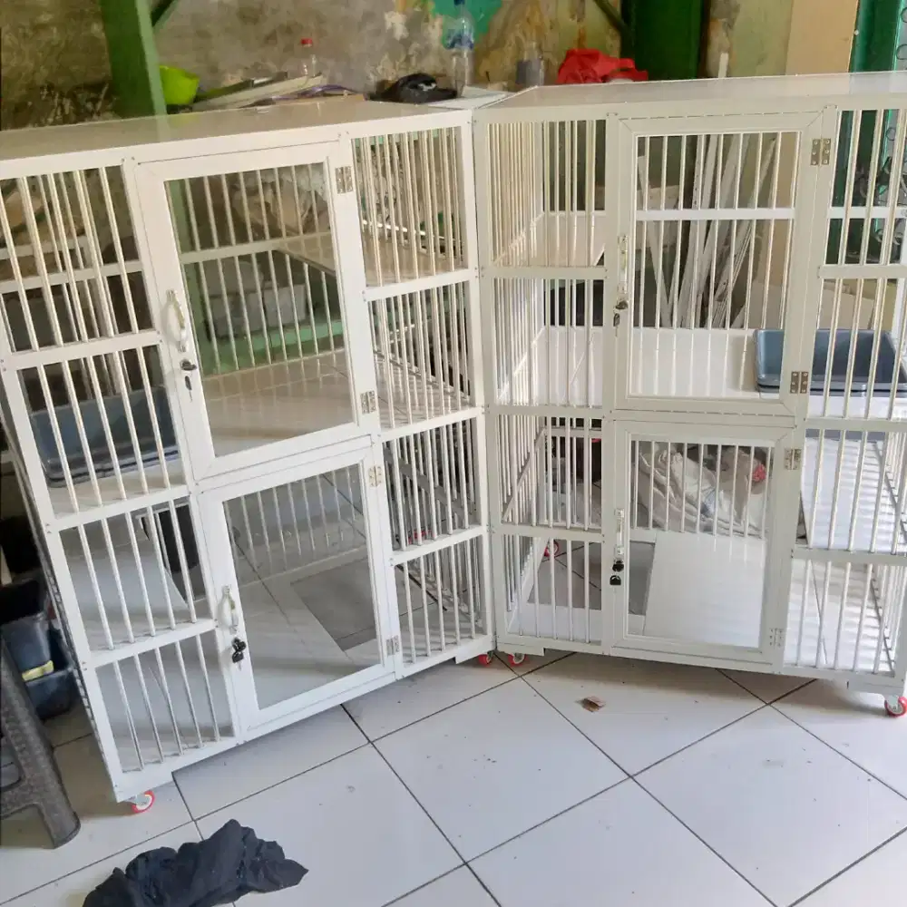 Kandang kucing alumunium