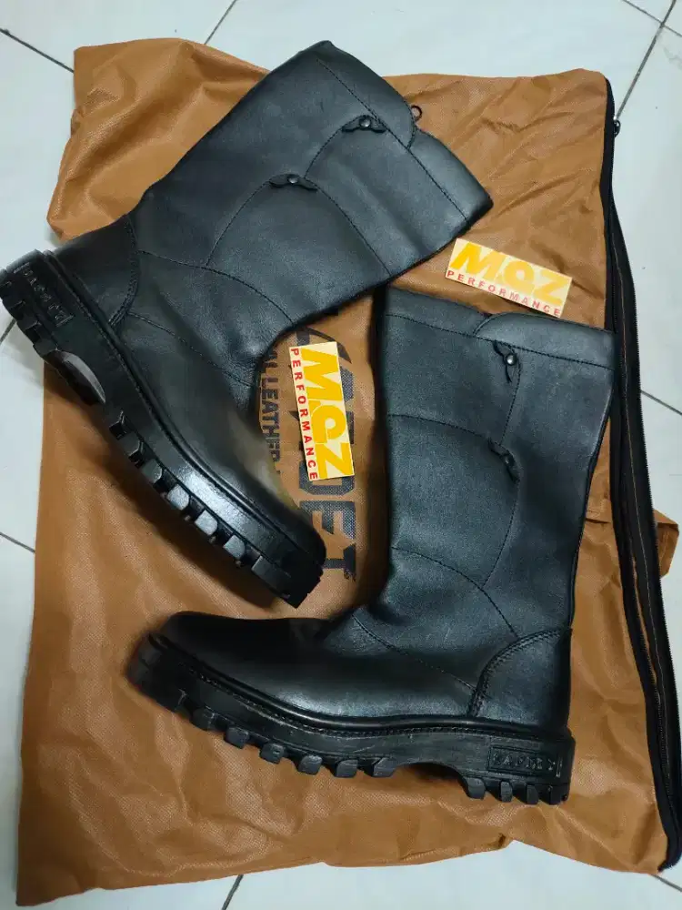 Sepatu boot kulit asli garut buat wanita