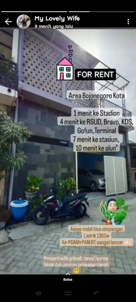 Jual rumah dalam kota bojonegoro