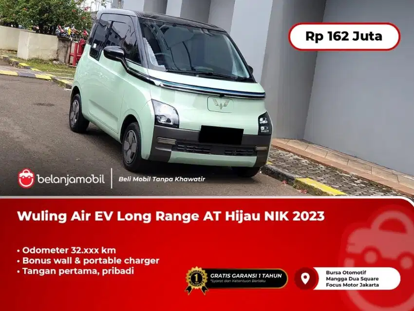 [ BANYAK BONUS ] Dp murah Wuling Air EV Long Range AT Hijau 2023
