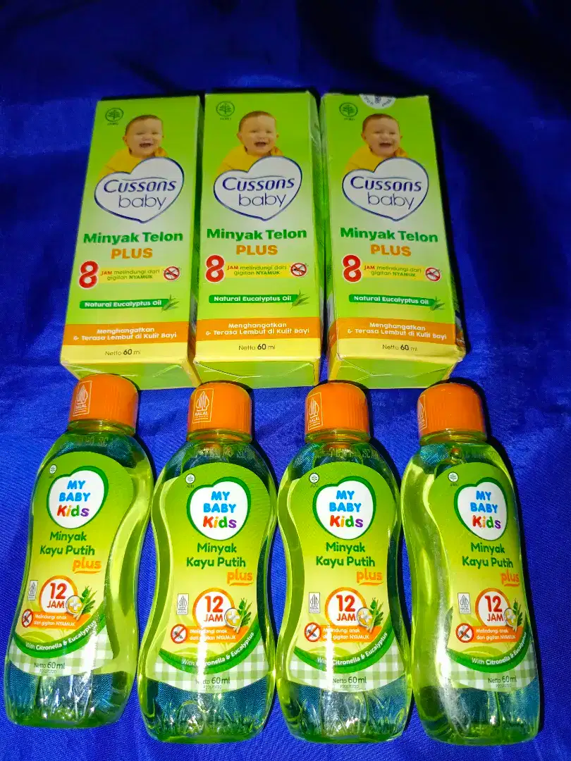 Minyak telon plus dan minyak kayu putih merk my baby dan cussons