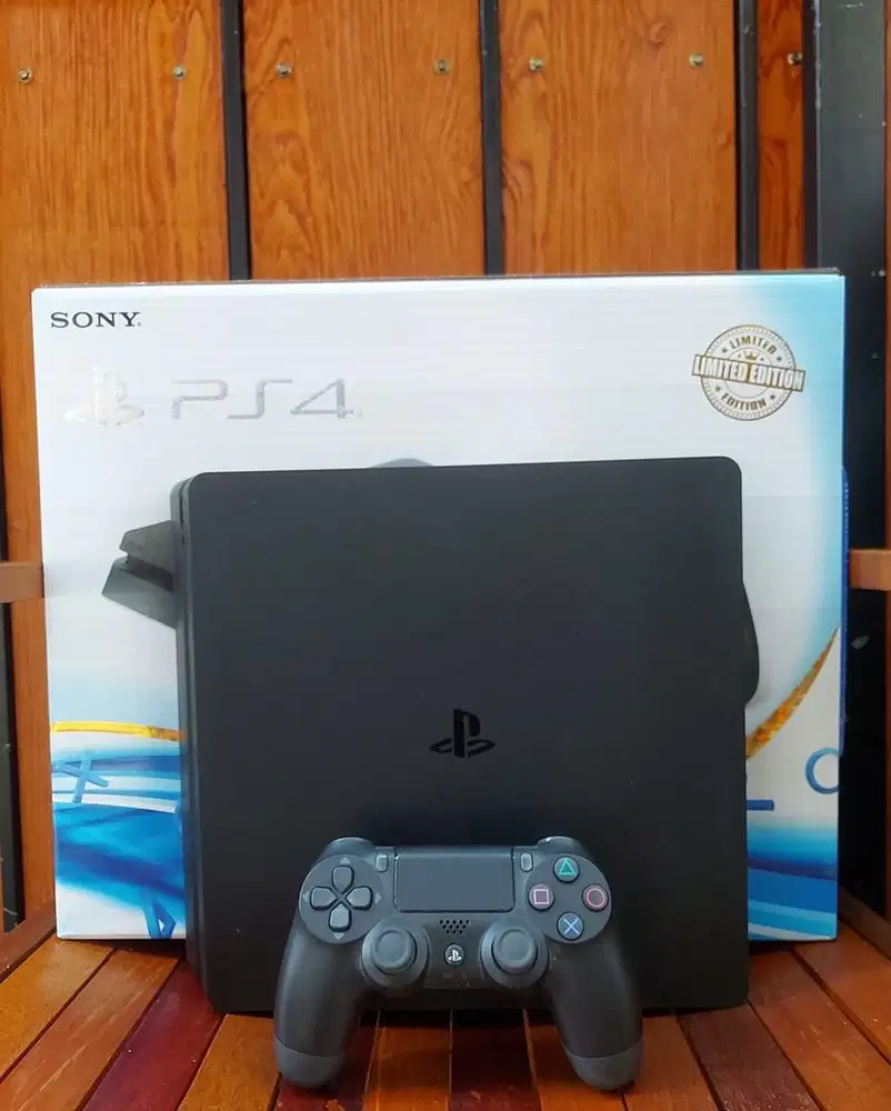 PS4 Slim Black 500 gb Ori bisa online bisa offline