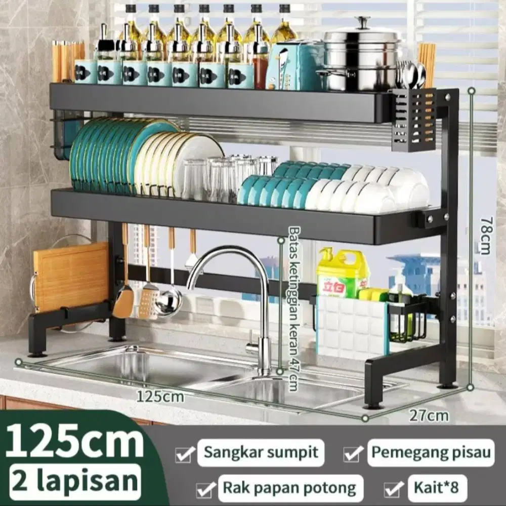 Rak piring stainless