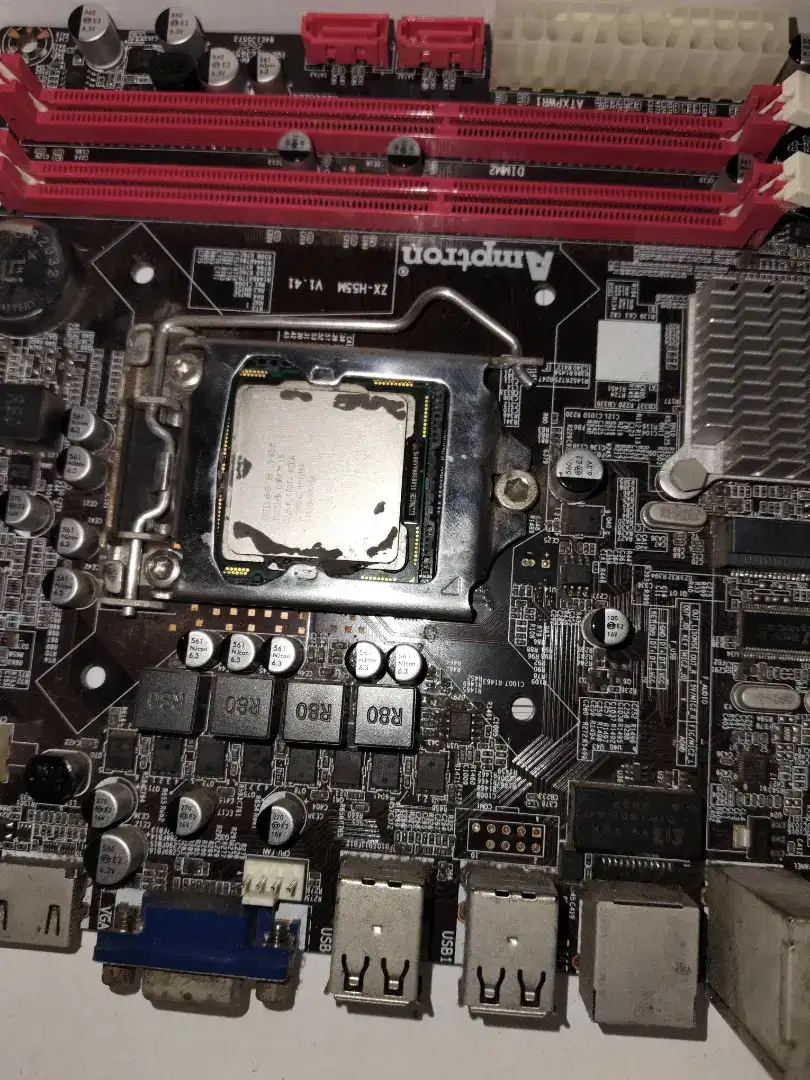 Motherboard h55 dan processor pentium i5