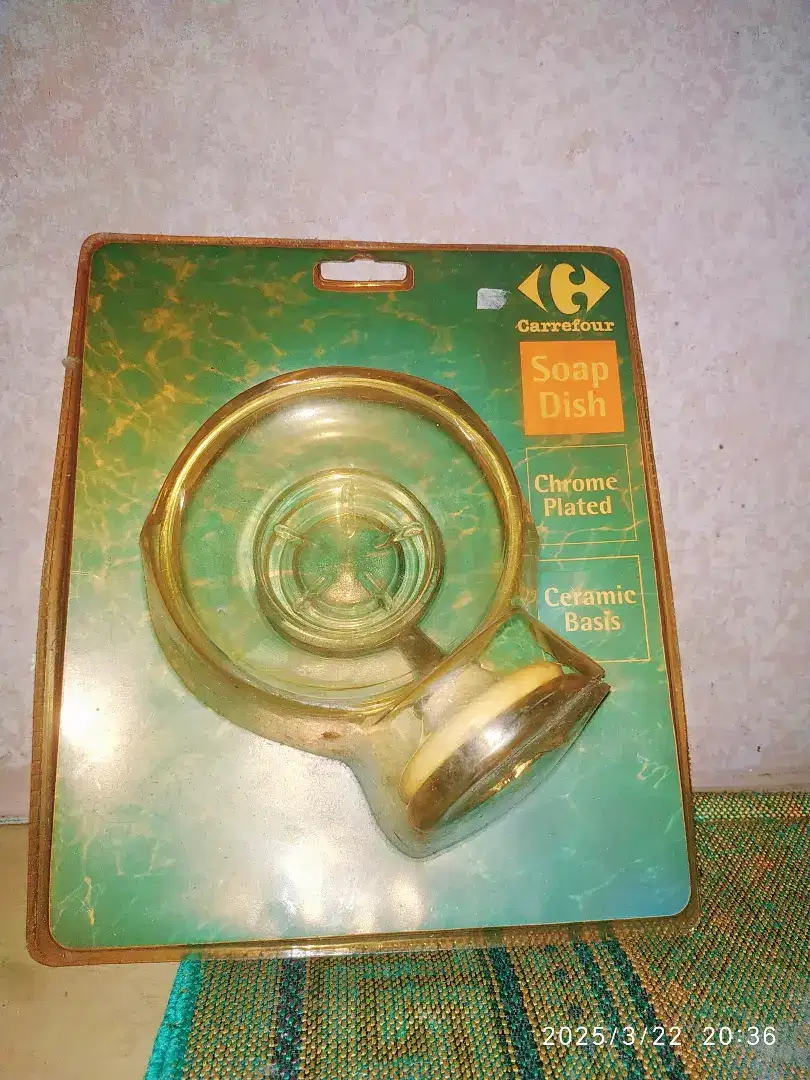 Tempat sabun gantung dari kaca (import)